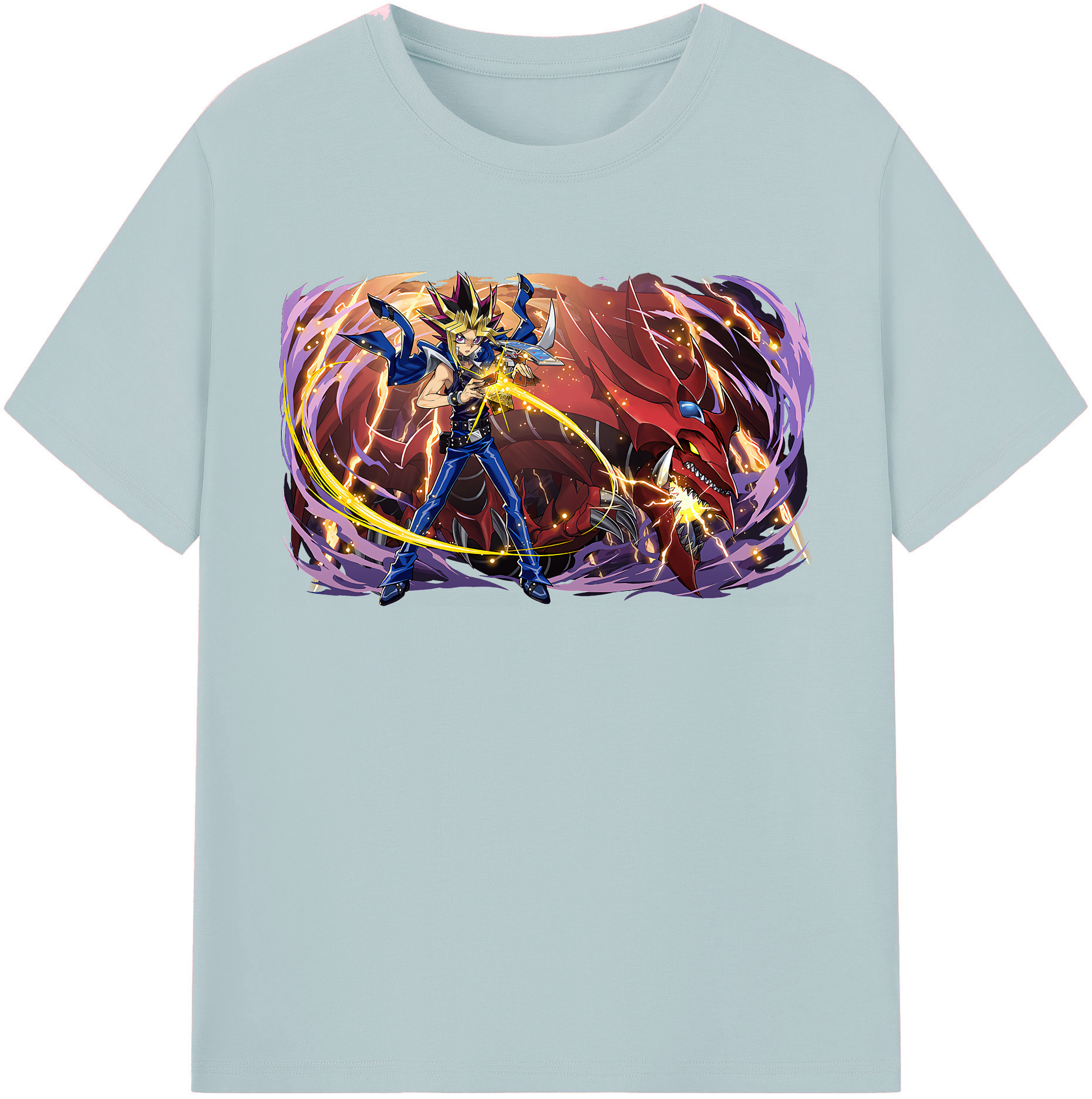 （画像用） 遊☆戯☆王 Yu-Gi-Oh! 綿100％半袖Tシャツ（フロントプリント）